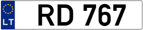 Trailer License Plate